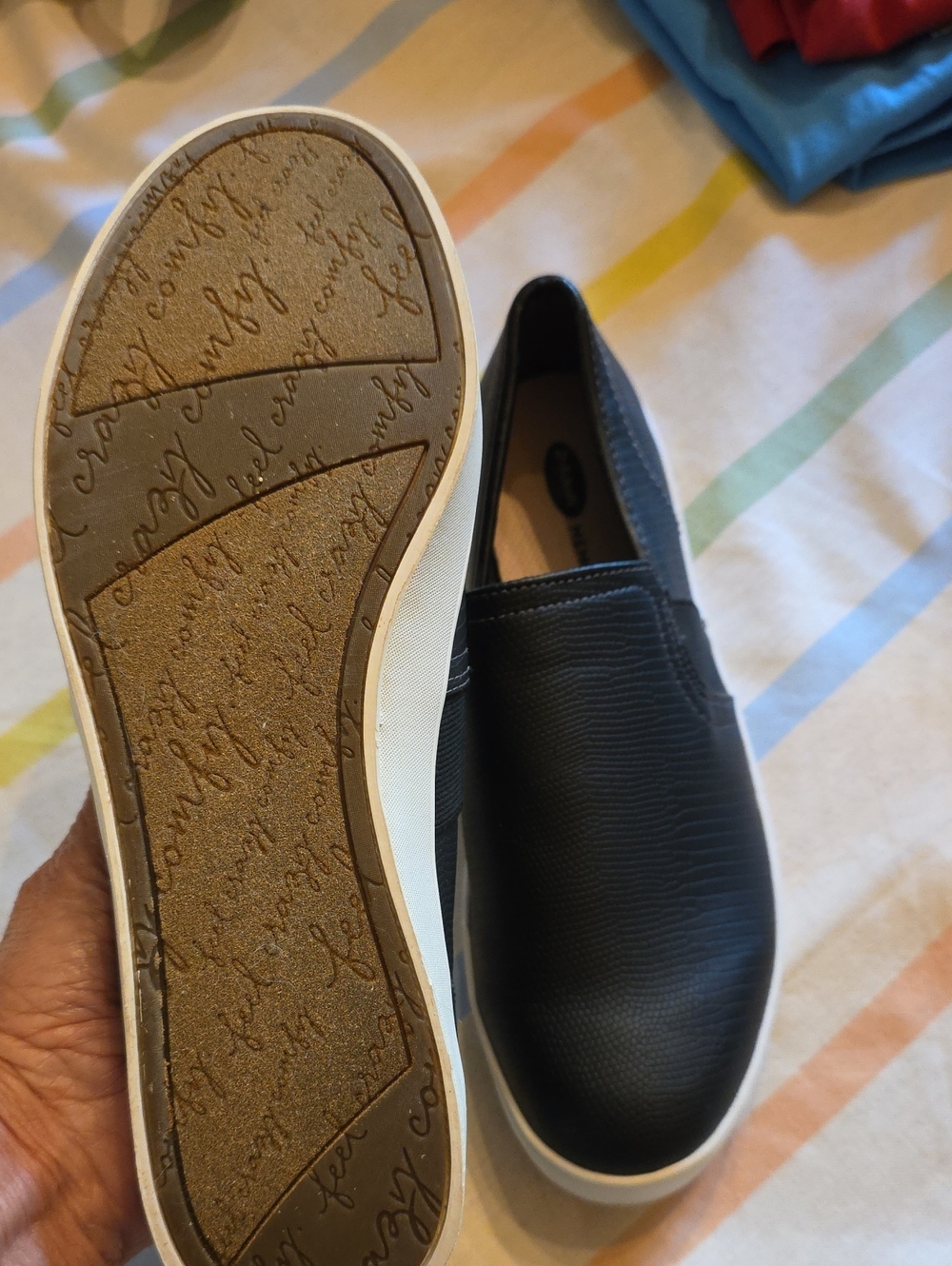 Dr Scholls Black Slip-On Women's Casual Sneakers - Picture 2 of 6